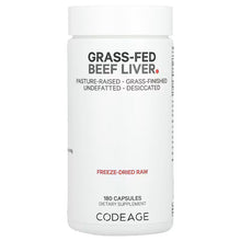 Load image into Gallery viewer, Codeage, Grass-Fed Beef Liver, 180 Capsules