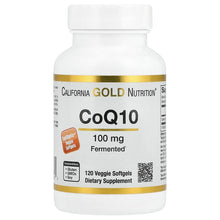 Load image into Gallery viewer, California Gold Nutrition CoQ10 100 mg 120 Veggie Softgels