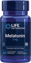 Load image into Gallery viewer, Life Extension Melatonin 3mg (60 capsules)