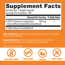 Load image into Gallery viewer, Doctor's Best 5-HTP 100 mg 180 Veggie Caps