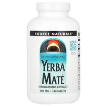 Load image into Gallery viewer, Source Naturals Yerba Mate 600 mg 180 Tablets