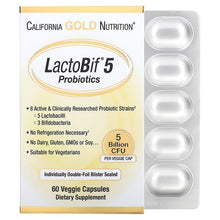 Load image into Gallery viewer, California Gold Nutrition Lactobif 5 Probiotics