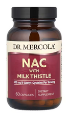 Load image into Gallery viewer, Dr. Mercola, NAC with Milk Thistle, 60 Capsules