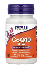 Load image into Gallery viewer, NOW Foods, CoQ10, 60 mg, 60 Veg Capsules