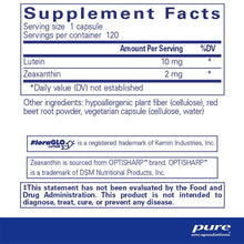 Load image into Gallery viewer, Pure Encapsulations Lutein / Zeaxanthin (120 capsules)
