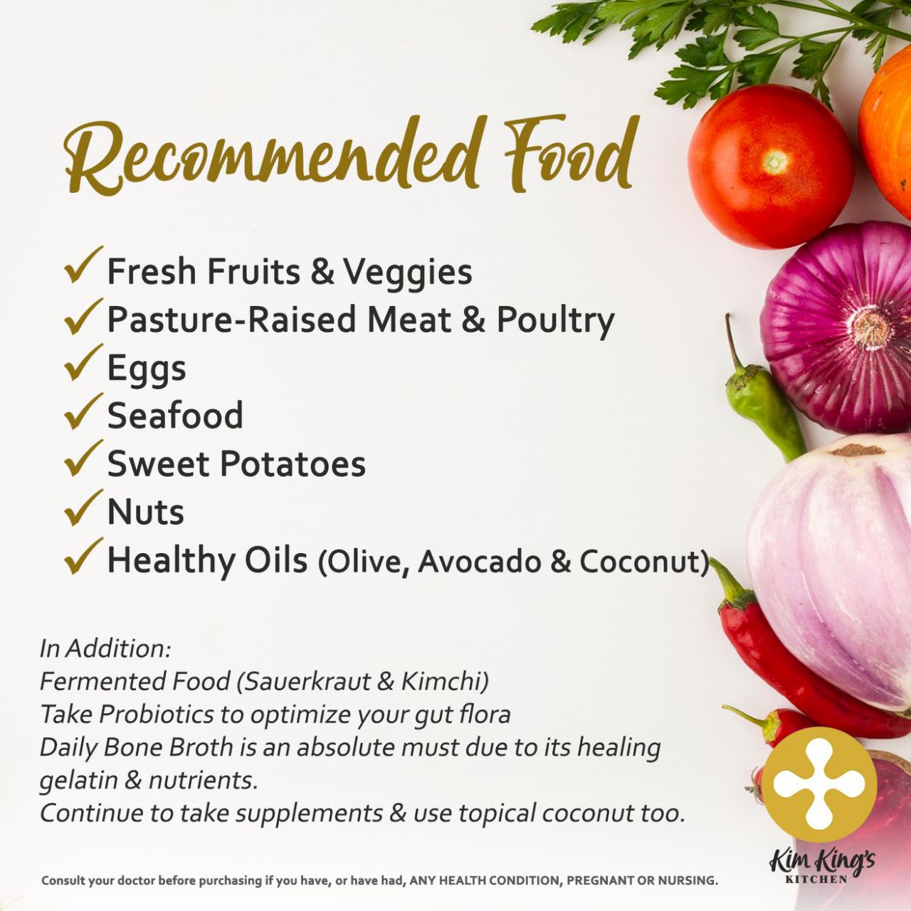 FOOD RECOMMENDATIONS – Kim King Wellness