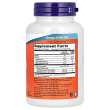 Load image into Gallery viewer, NOW Foods Omega-3 Fish Oil 1,000 mg 180 EPA - 120 DHA 100 Softgels
