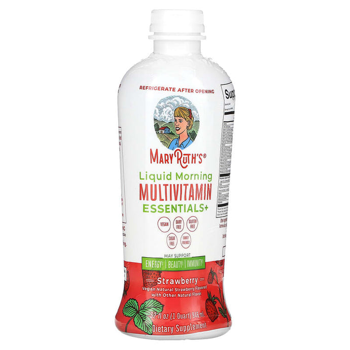 MaryRuth's Liquid Morning Multivitamin Essentials+ Strawberry 32 fl oz (946 ml)