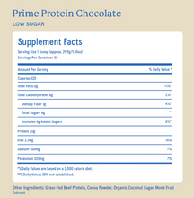 Load image into Gallery viewer, Equip Prime Protein - Grassfed Beef Isolate Protein Powder 1.98lbs 897g with 20g/one scoop -  Chocolate flavor

